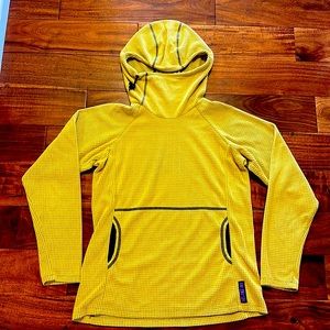 Women’s Melanzana Microgrid Hoodie - size Medium - yellow